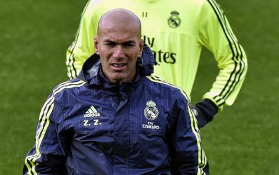 El director técnico del Real Madrid, Zinedine Zidane,