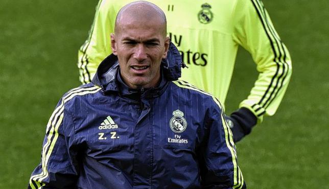 El director técnico del Real Madrid, Zinedine Zidane,
