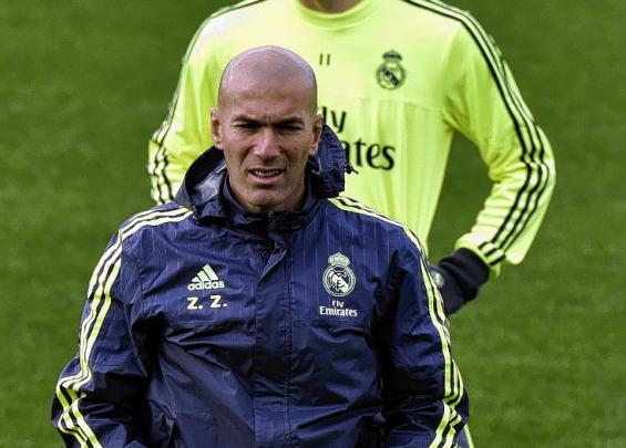 El director técnico del Real Madrid, Zinedine Zidane,