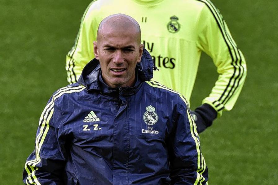 El director técnico del Real Madrid, Zinedine Zidane,